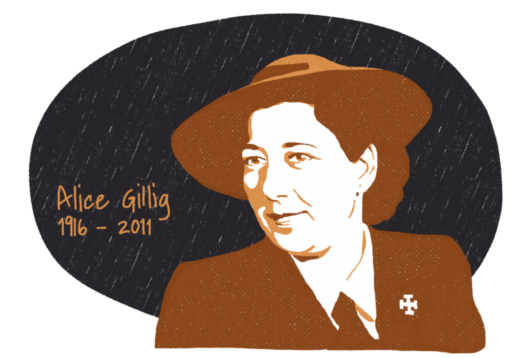 Portrait d'Alice Gillig, femme de la Résistance