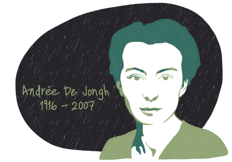Portrait d'Andrée De Jongh, femme de la Résistance
