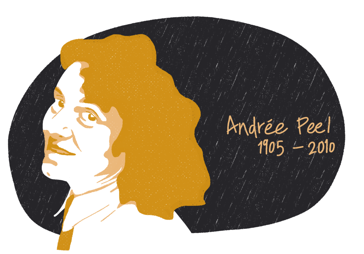 Portrait d'Andrée Peel, femme de la Résistance