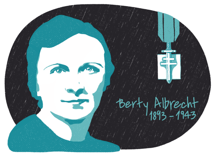 Portrait de Berty Albrecht, femme de la Résistance