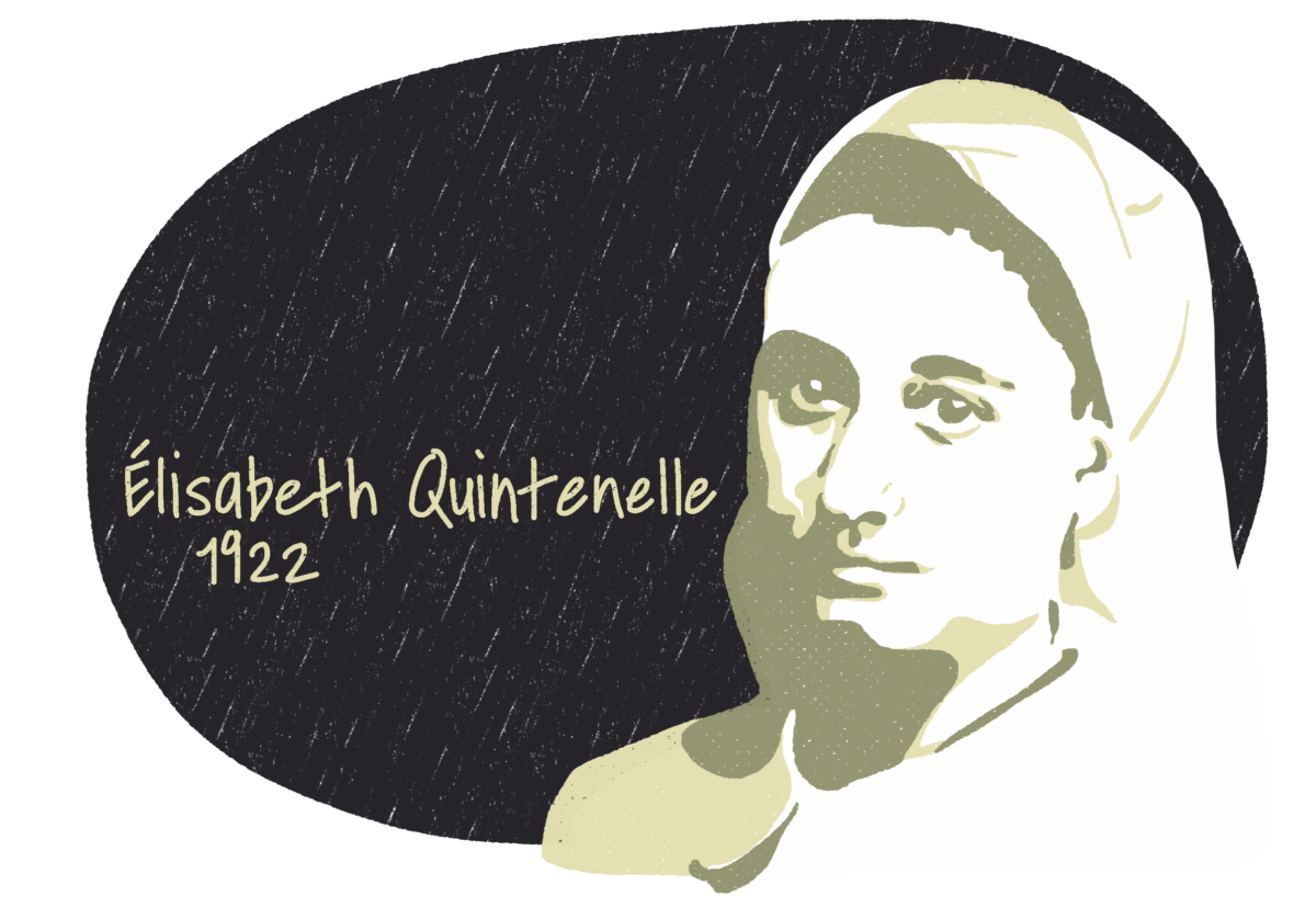 Portrait d'Élisabeth Quintenelle, femme de la Résistance