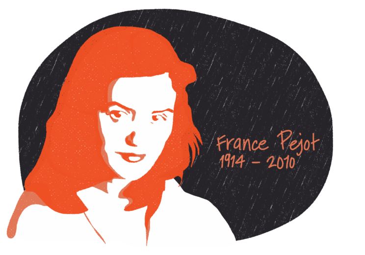 Portrait de France Pejot, femme de la Résistance