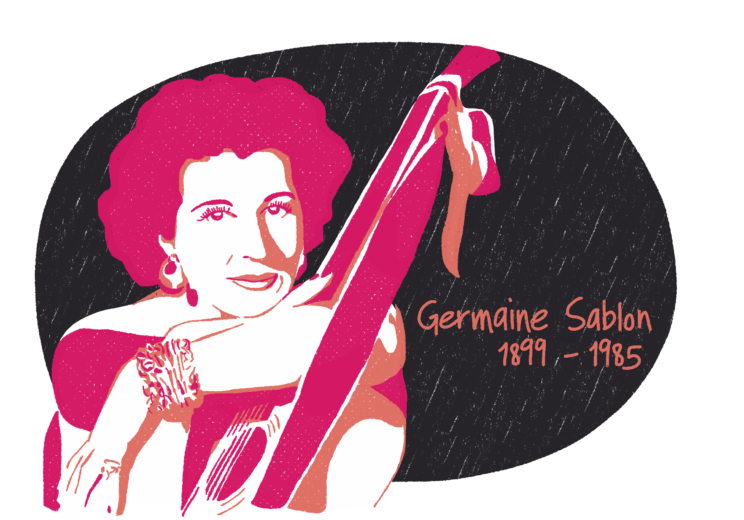 Portrait de Germaine Sablon, femme de la Résistance
