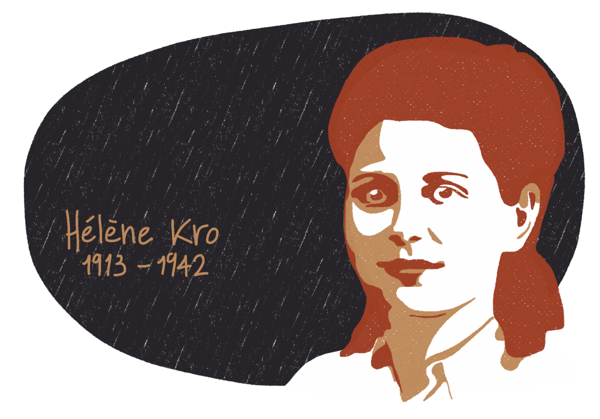 Portrait de Hélène Kro, femme de la Résistance
