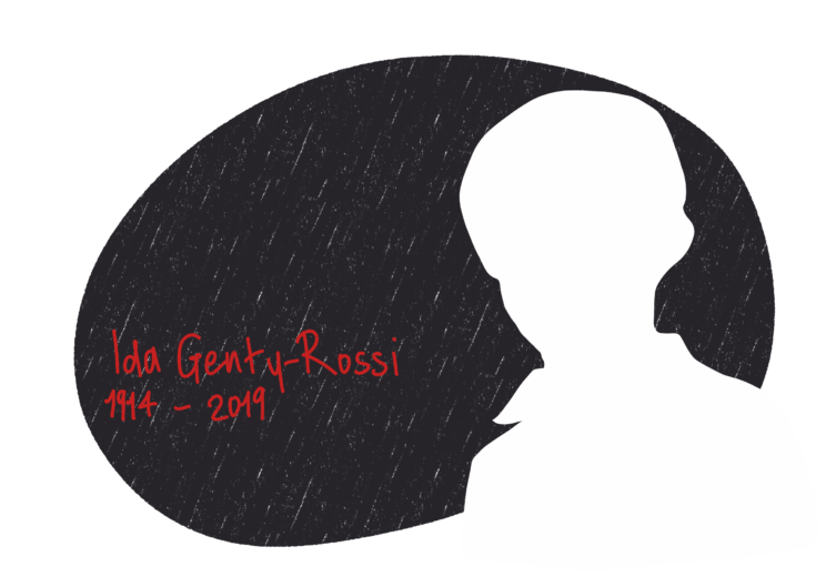 Portrait de Ida Genty-Rossi, femme de la Résistance