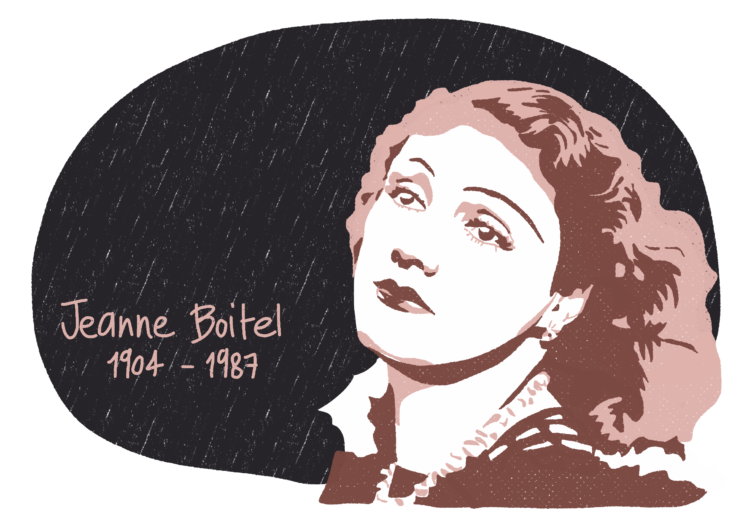 Portrait de Jeanne Boitel, femme de la Résistance