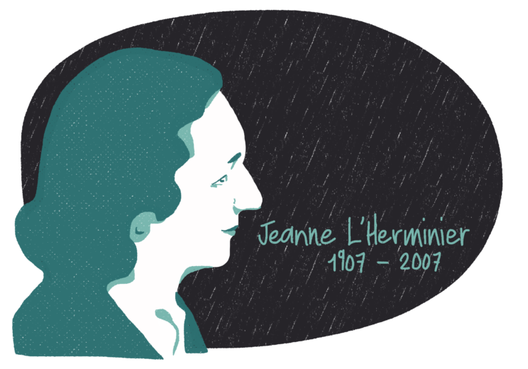 Portrait de Jeanne L'Herminier, femme de la Résistance