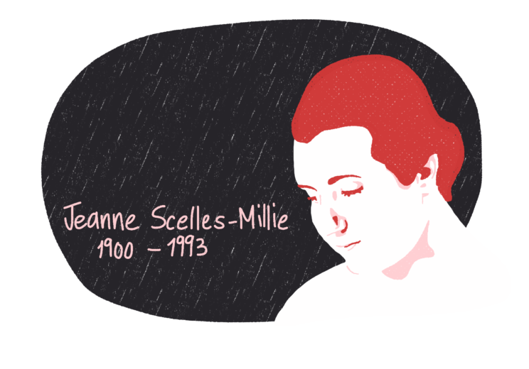 Portrait de Jeanne Scelles-Millie, femme de la Résistance