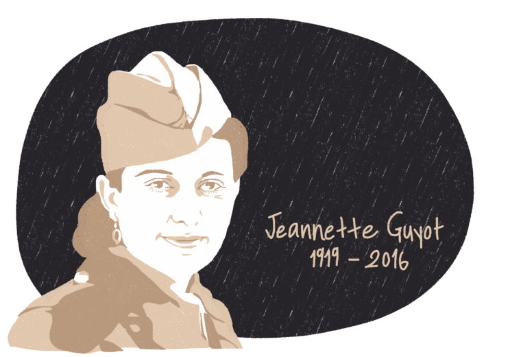 Portrait de Jeannette Guyot, femme de la Résistance