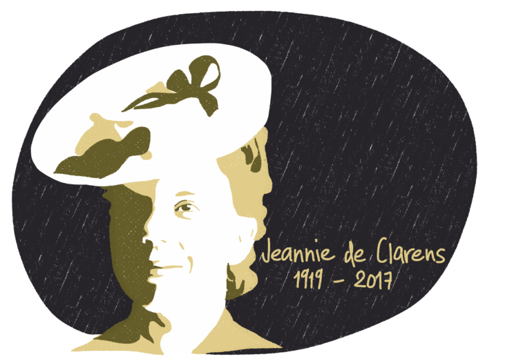 Portrait de Jeannie de Clarens, femme de la Résistance