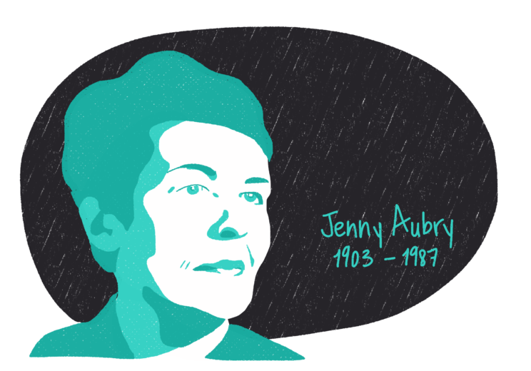 Portrait de Jenny Aubry, femme de la Résistance