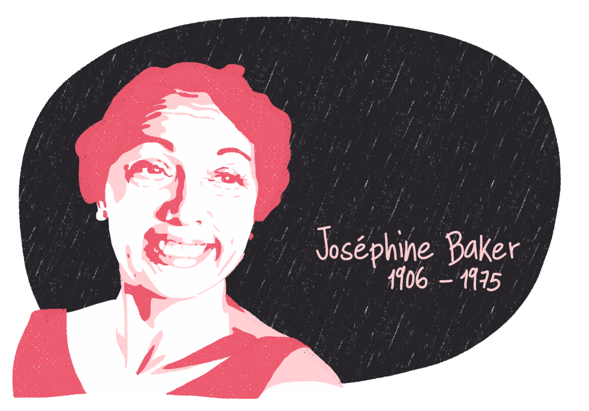Portrait de Joséphine Baker, femme de la Résistance