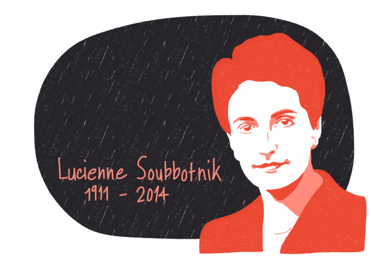 Portrait de Lucienne Soubbotnik, femme de la Résistance