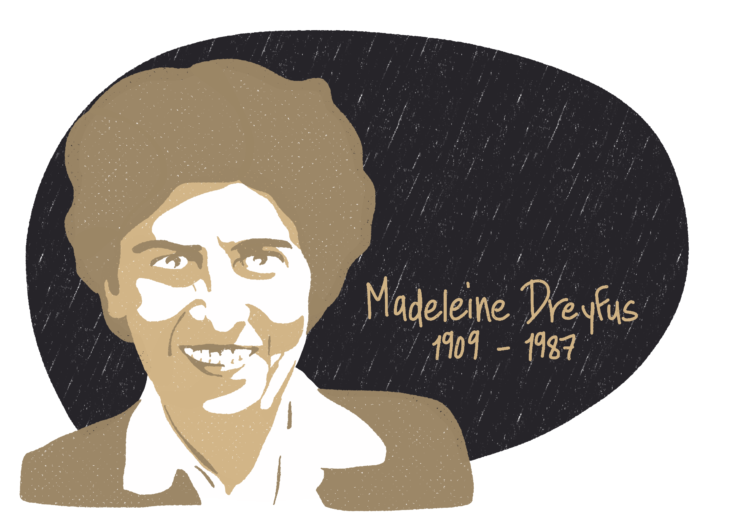 Portrait de Madeleine Dreyfus, femme de la Résistance