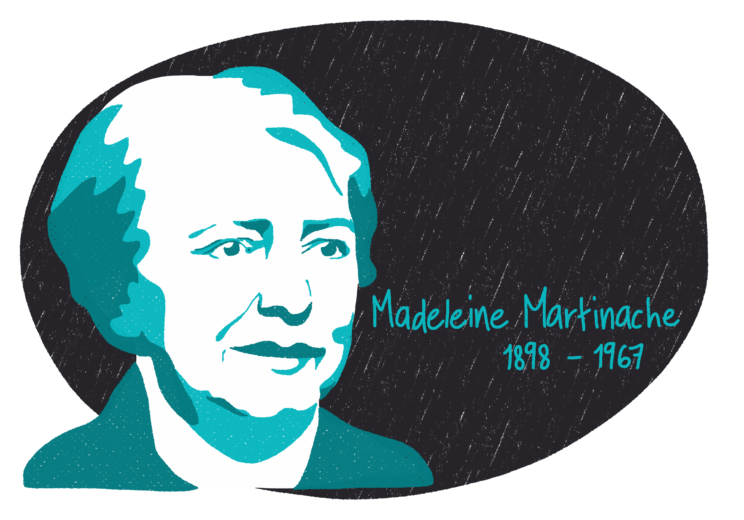 Portrait de Madeleine Martinache, femme de la Résistance