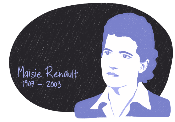 Portrait de Maisie Renault, femme de la Résistance