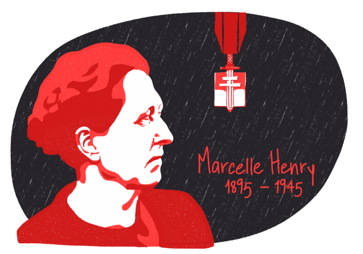 Portrait de Marcelle Henry, femme de la Résistance