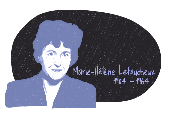 Portrait de Marie-Hélène Lefaucheux, femme de la Résistance
