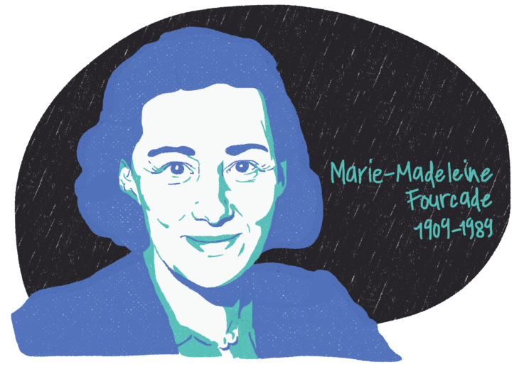 Portrait de Marie-Madeleine Fourcade, femme de la Résistance