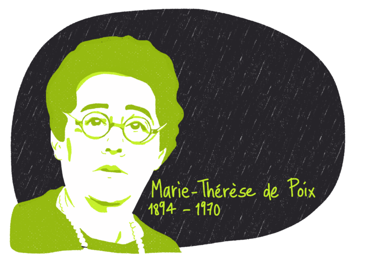 Portrait de Marie-Thérèse de Poix, femme de la Résistance