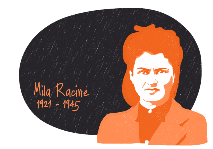 Portrait de Mila Racine, femme de la Résistance