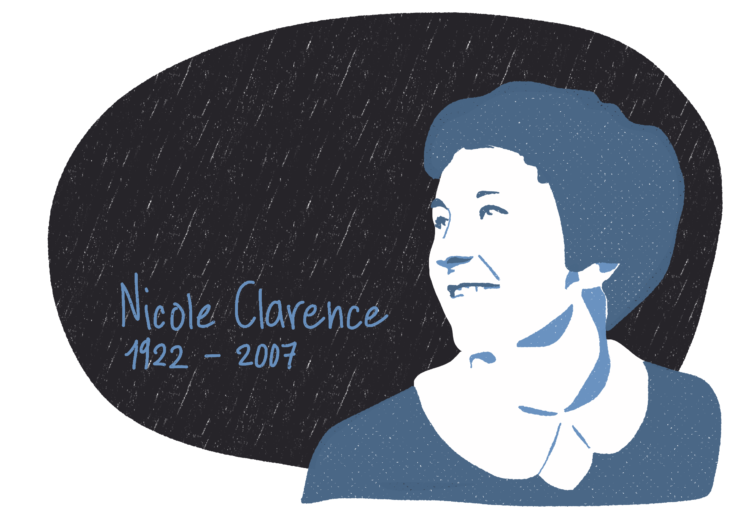 Portrait de Nicole Clarence, femme de la Résistance