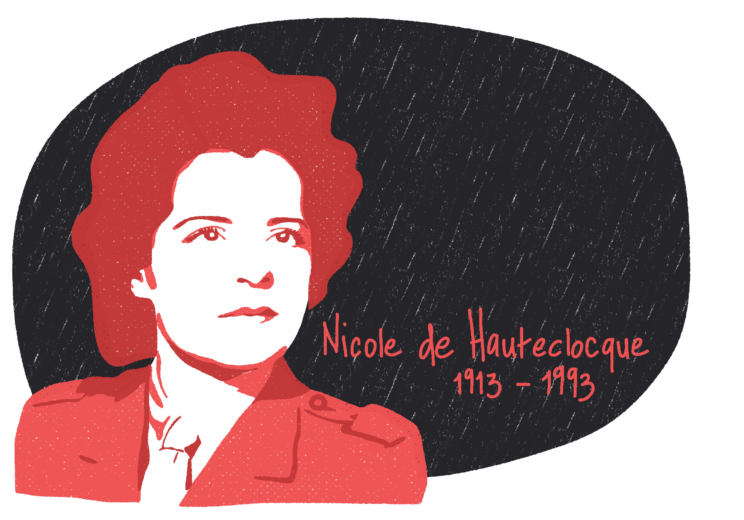 Portrait de Nicole de Hateclocque, femme de la Résistance