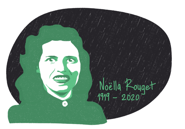 Portrait de Noëlla Rouget, femme de la Résistance