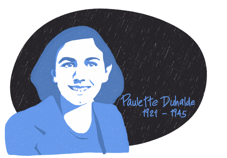 Portrait de Paulette Duhalde, femme de la Résistance