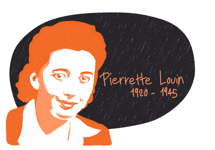 Portrait de Pierrette Louin, femme de la Résistance