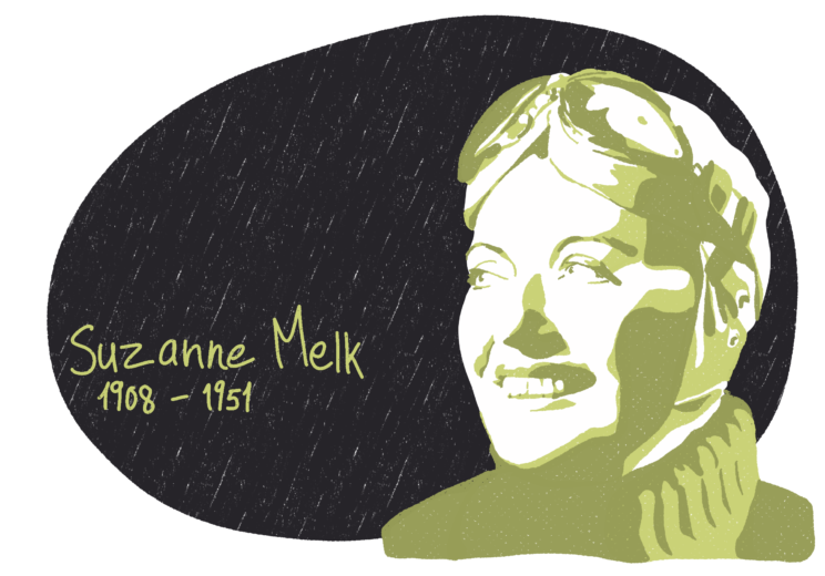 Portrait de Suzanne Melk, femme de la Résistance