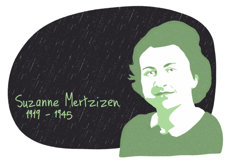 Portrait de Suzanne Mertzizen, femme de la Résistance