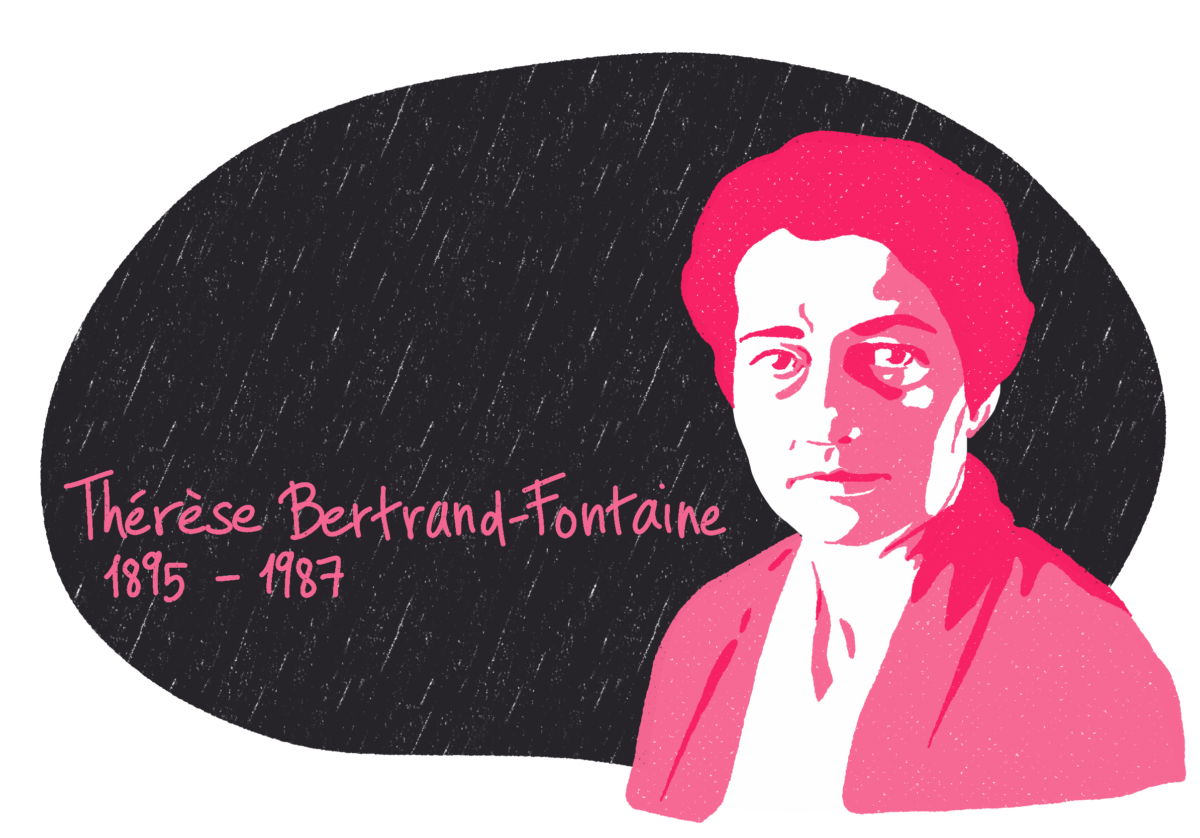 Portrait de Thérèse Bertrand-Fontaine, femme de la Résistance