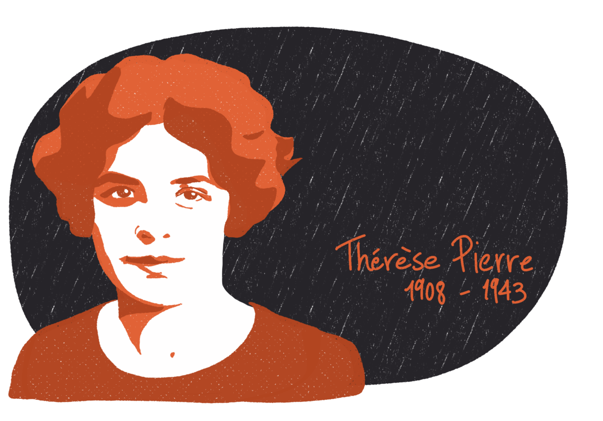 Portrait de Thérèse Pierre, femme de la Résistance