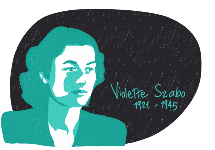 Portrait de Violette Szabo, femme de la Résistance