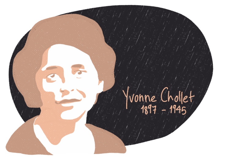 Portrait de Yvonne Chollet, femme de la Résistance