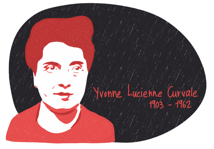 Portrait de Yvonne Lucienne Curvale, femme de la Résistance