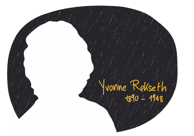 Portrait de Yvonne Rokseth, femme de la Résistance