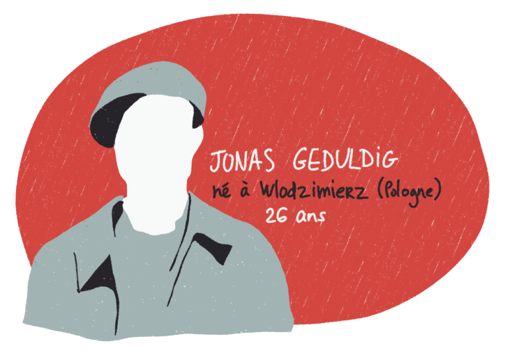 Portrait de Jonas Geduldig, résistant MOI du groupe Manouchian