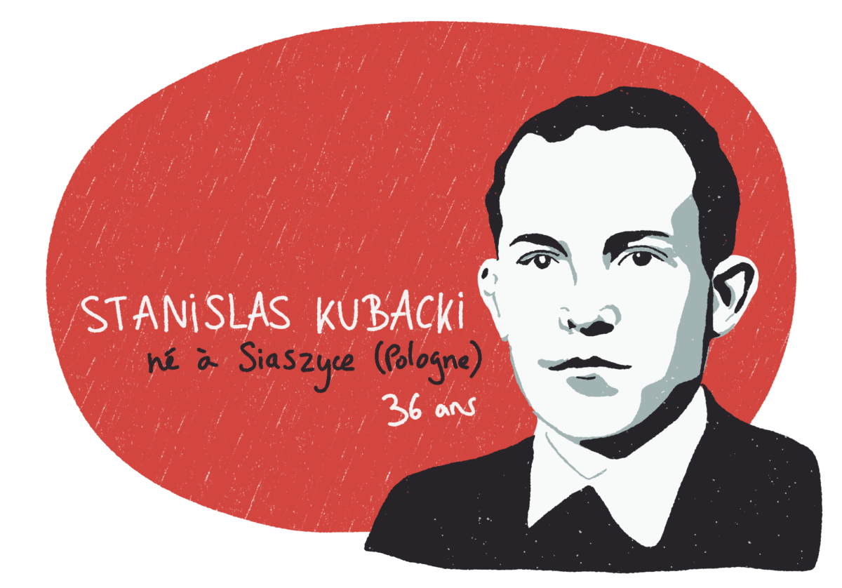 Portrait de Stanislas Kubacki, résistant MOI du groupe Manouchian