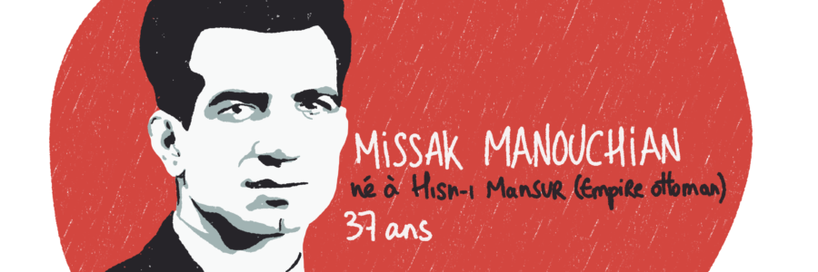 Portrait de Missak Manouchian, résistant MOI du groupe Manouchian