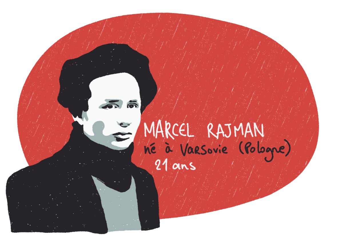 Portrait de Marcel Rajman, résistant MOI du groupe Manouchian