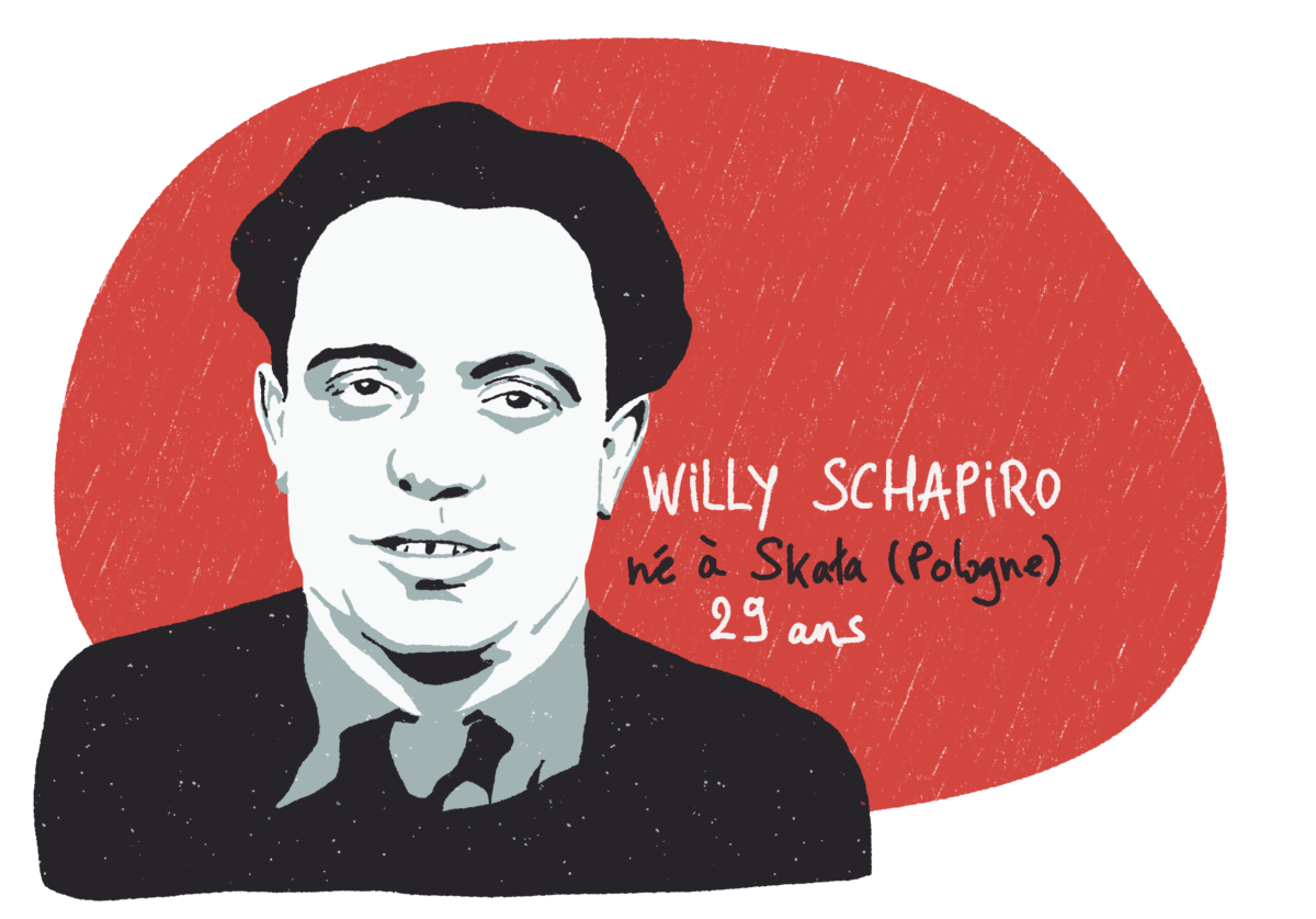 Portrait de Willy Schapiro, résistant MOI du groupe Manouchian