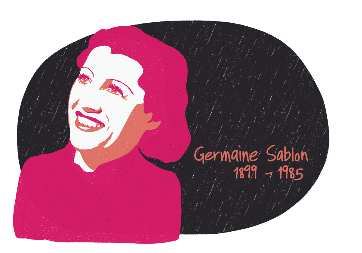 Portrait de Germaine Sablon, femme de la Résistance